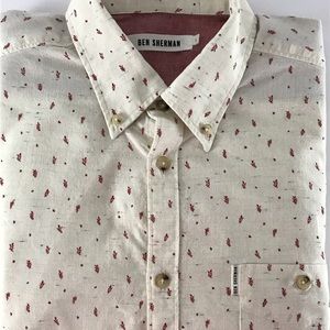 Ben Sherman Modern Fit Shirt Size Large Turtledove